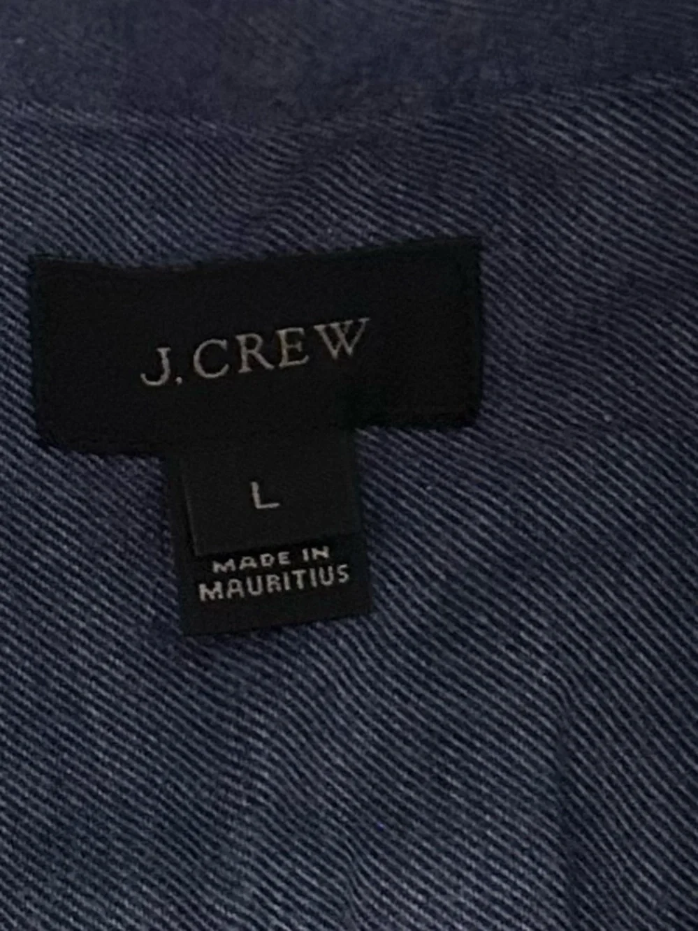 J. Crew Men’s Indigo Button-Down Shirt with Chest Pocket